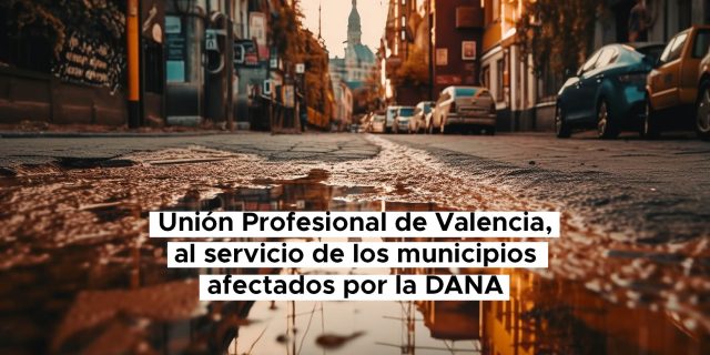 Unión Profesional de Valencia, al servicio de los municipios afectados por la DANA